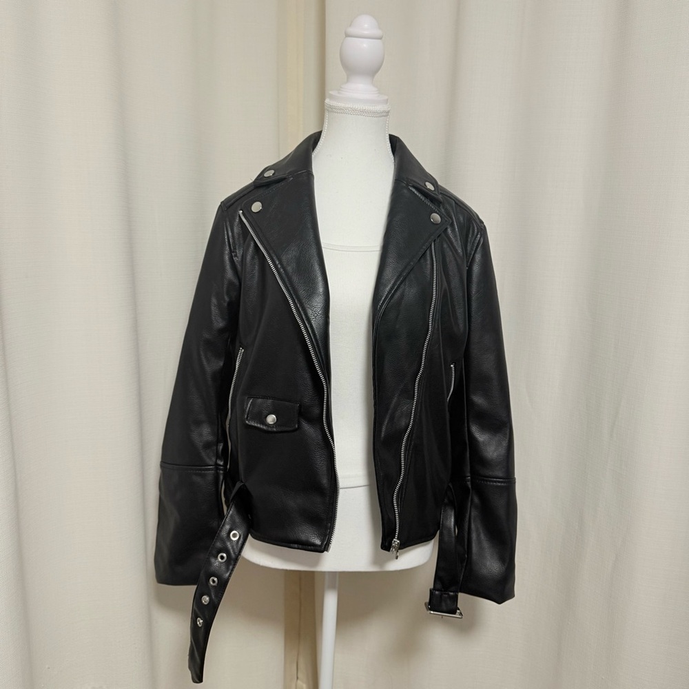 H&M Faux Leather moto Jacket